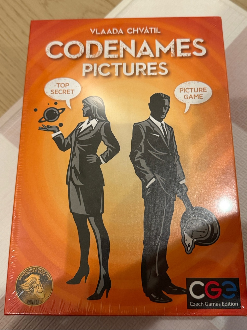 Codenames Pictures Kids Costume - Orange Spy Duo by